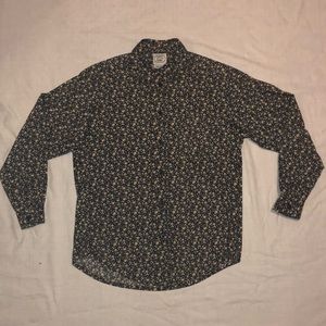 Laura Ashley Floral Long-Sleeved ButtonDown Blouse